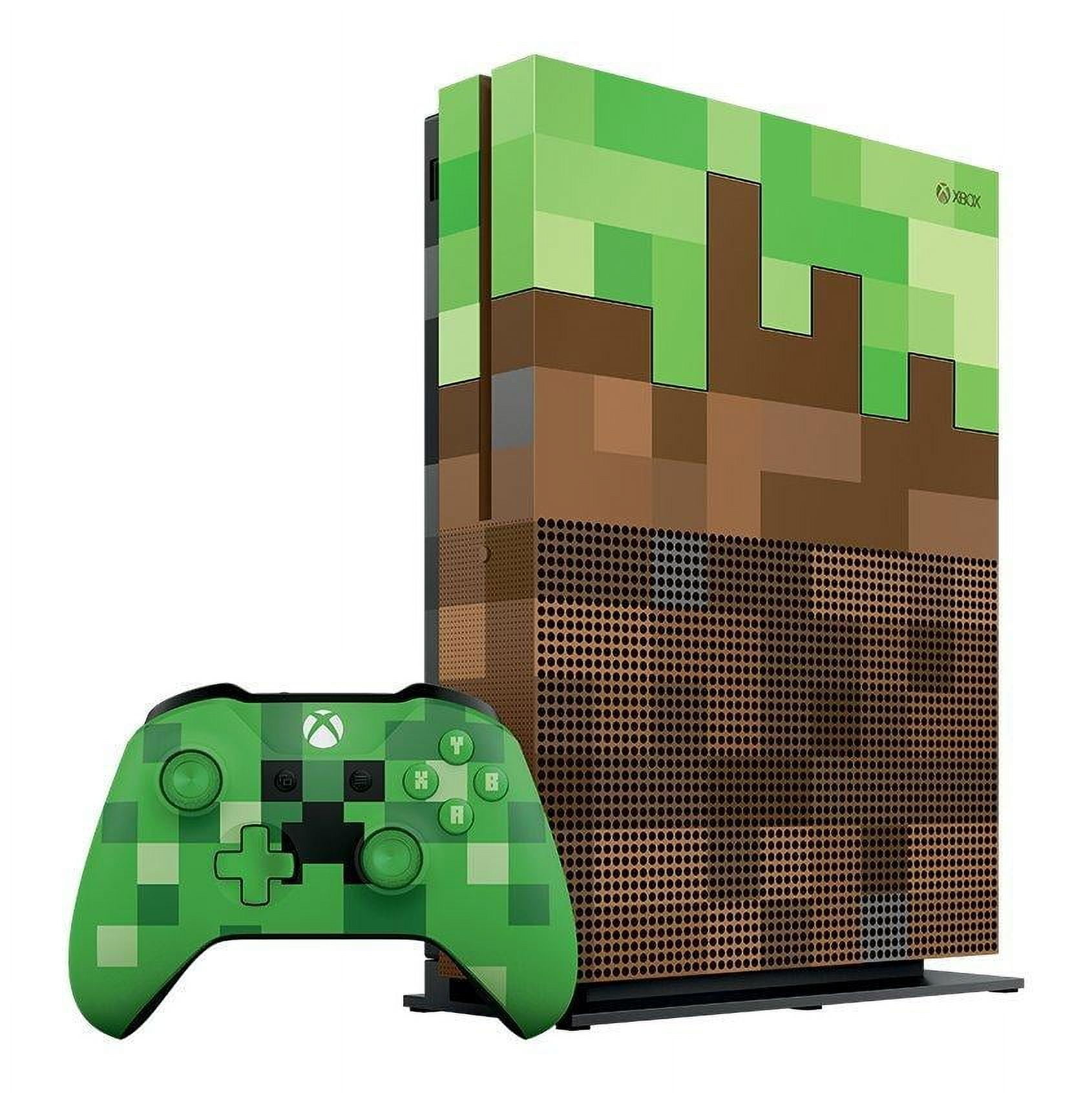 Microsoft Xbox One S Minecraft Limited Edition 1TB Gaming Console, Multicolor
