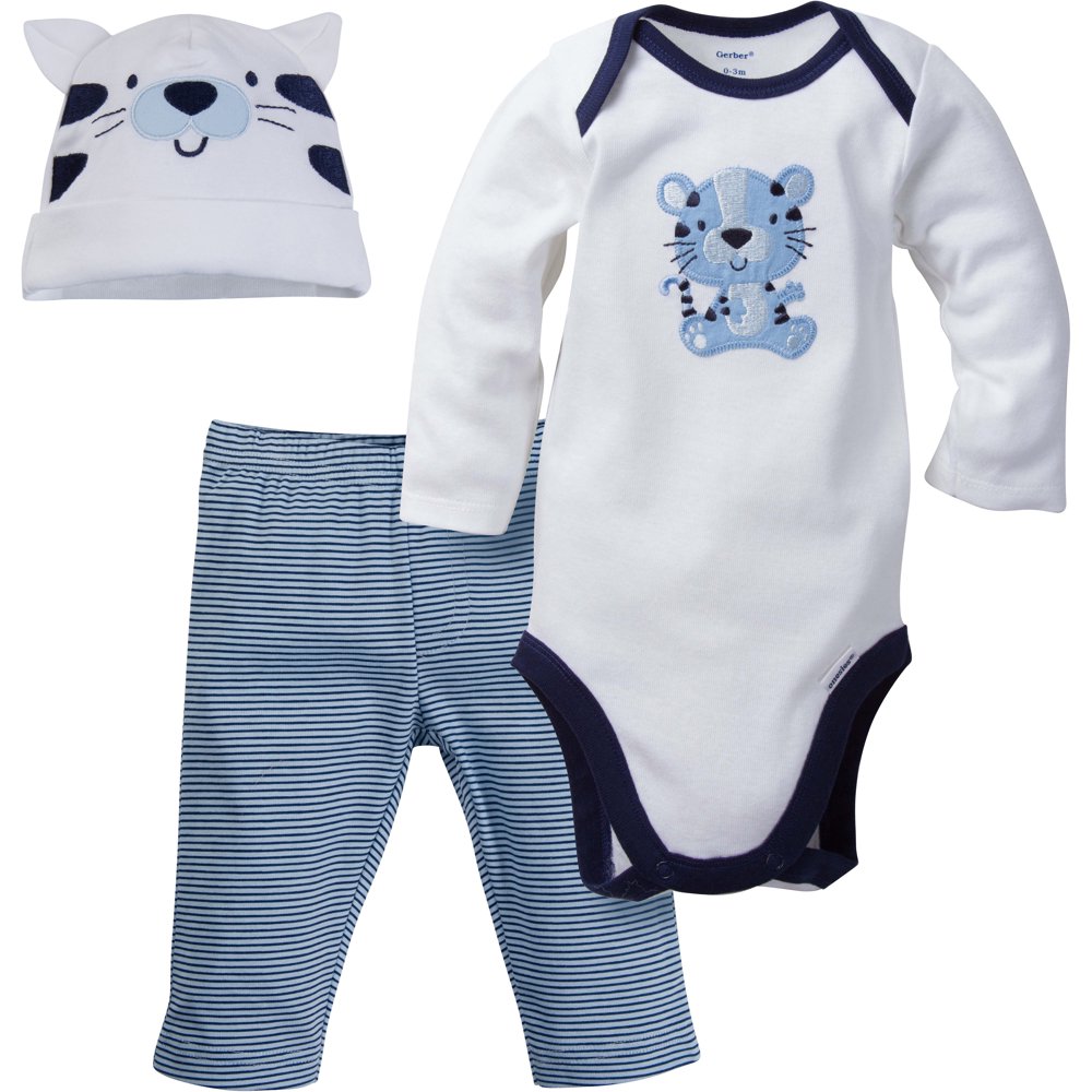Gerber Childrenswear Gerber Newborn Baby Boy Long Sleeve Ones