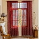 thumbnail image 4 of Cortinas YJ YANJUN de encaje burdeos, 150 x 213 cm, diseño floral victoriano, 4 of 6