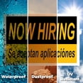 thumbnail image 6 of Now Hiring se Aceptan Aplicaciones Yard Sign 10 Pack of 12 Inch x 16 Inch Single Sided Weatherproof Heavy-Duty Plastic with Stake | Spanish Recruitment Sign, Job Opportunities | Made in, 6 of 7