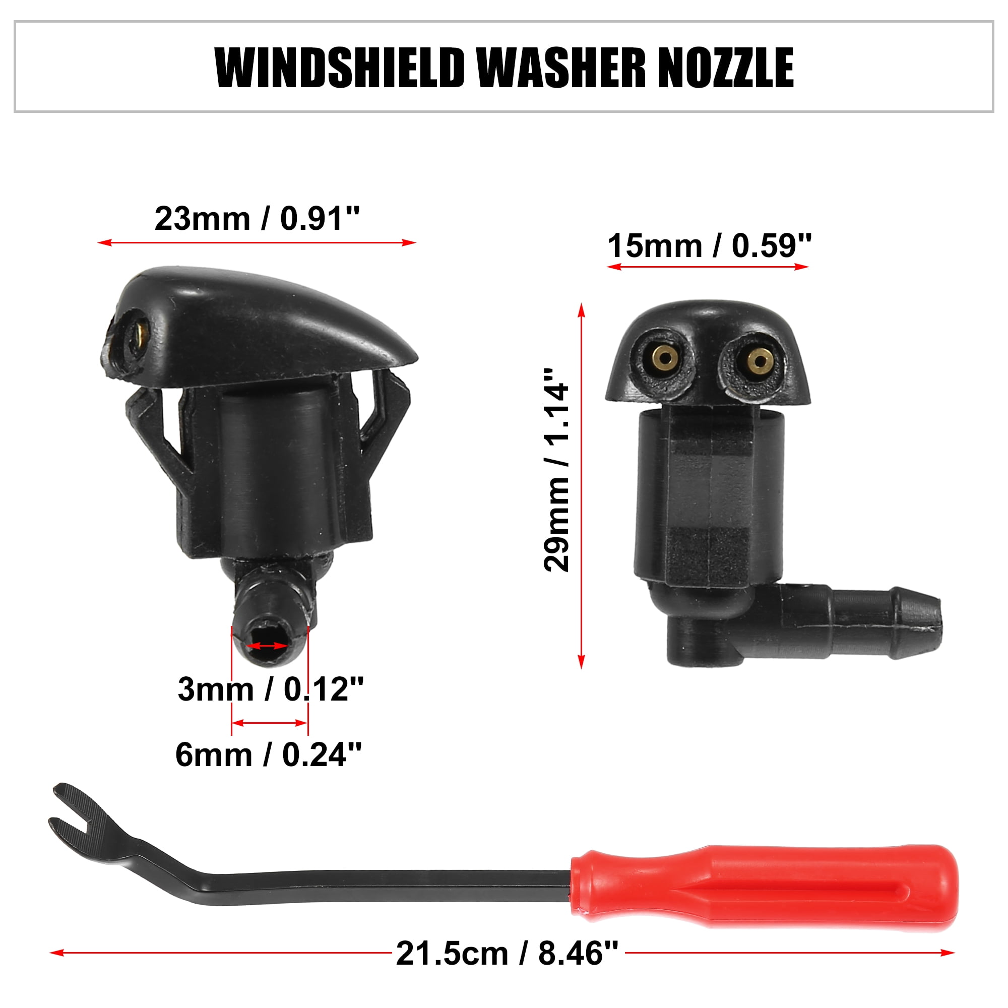 Unique Bargains Wiper Washer Nozzle Kit for Toyota Yaris XP10 for Tacoma MK1