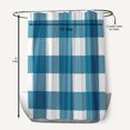 thumbnail image 5 of Simply Daisy 70" W x 73" L Buffalo Plaid Polyester Shower Curtain, Unreal Teal [1 Ct], 5 of 5