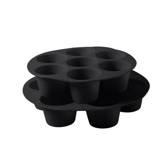2 Pack Silicone Egg Bite Molds for Air Fryer, Nonstick 7 Cups Air Fryer Muffin Pan for Baking Egg Bite, Mini Muffins, Tart, Mini Cupcake and Quiche