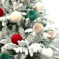 thumbnail image 6 of 3.14" Velvet Christmas Balls, 12PCS 80MM Plastic Christmas Ball Ornaments for Xmas Tree Hanging Decorations, for Holiday Party Valentine's Day Decor, 6 of 6