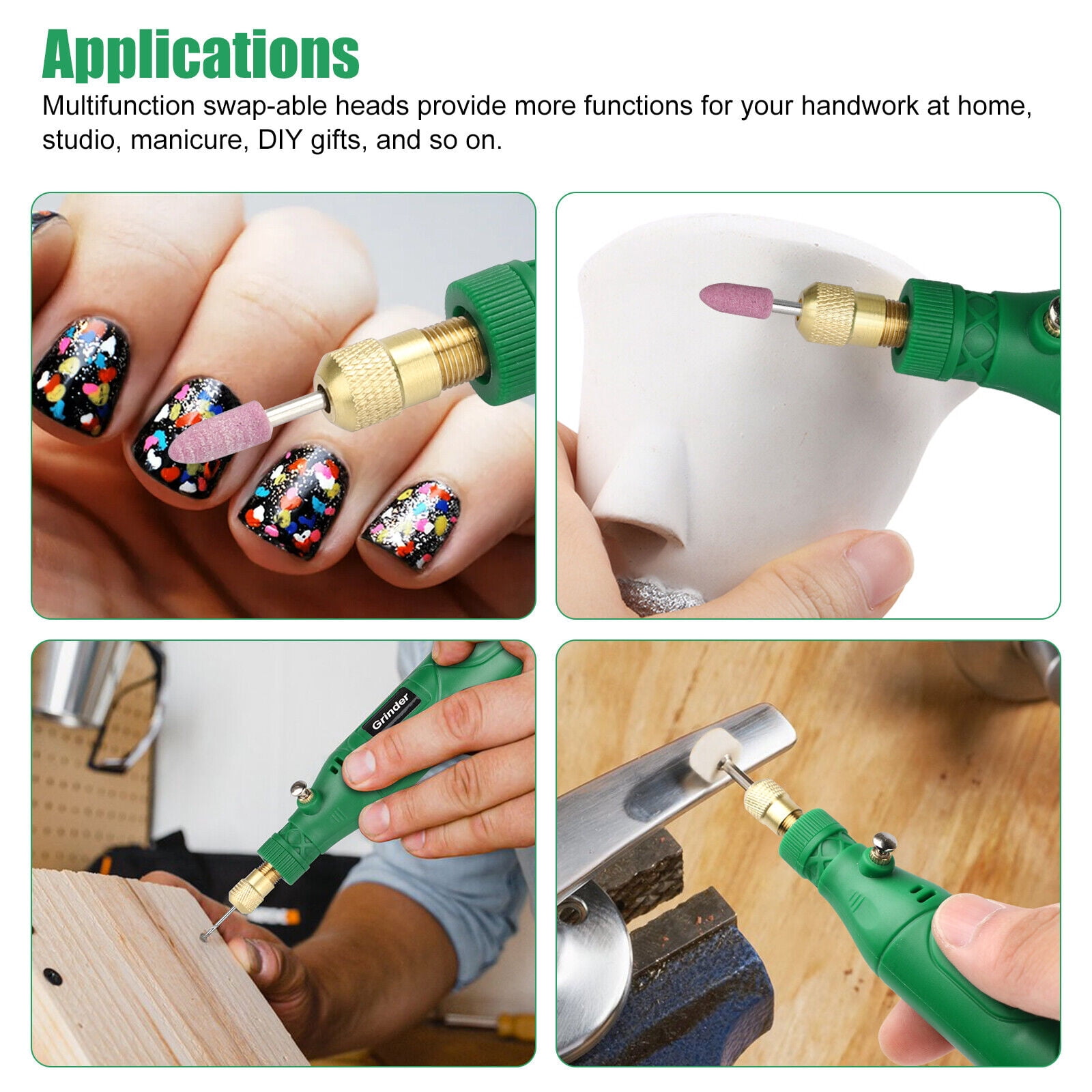 Rotary Tool Kit 5 Speed Cordless Rotary Tool Mini Grinder Rotary Tool Polishing Drill Kit