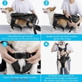 thumbnail image 4 of Mochilas transportadoras para perros delanteras para mascotas, mochila ajustable para perros, portador de pecho para perros de fácil ajuste con piernas afuera para perros medianos y pequeños, 4 of 7