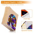 thumbnail image 5 of Yayeee Napkin Holder for Table Set of 2 Kitchen Paper Tissue Organization, Purple Simple Triangles, 5 of 8