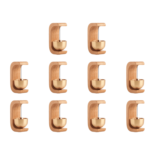Timbre magnético de madera timbre decorativo ruidoso para puerta decoración del hogar (haya)