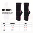 thumbnail image 4 of Ofertas únicas 1 par de tobilleras para mujeres y hombres Mangas de soporte de compresión de tobillo Antideslizante Negro Rosa Talla L, 4 of 7
