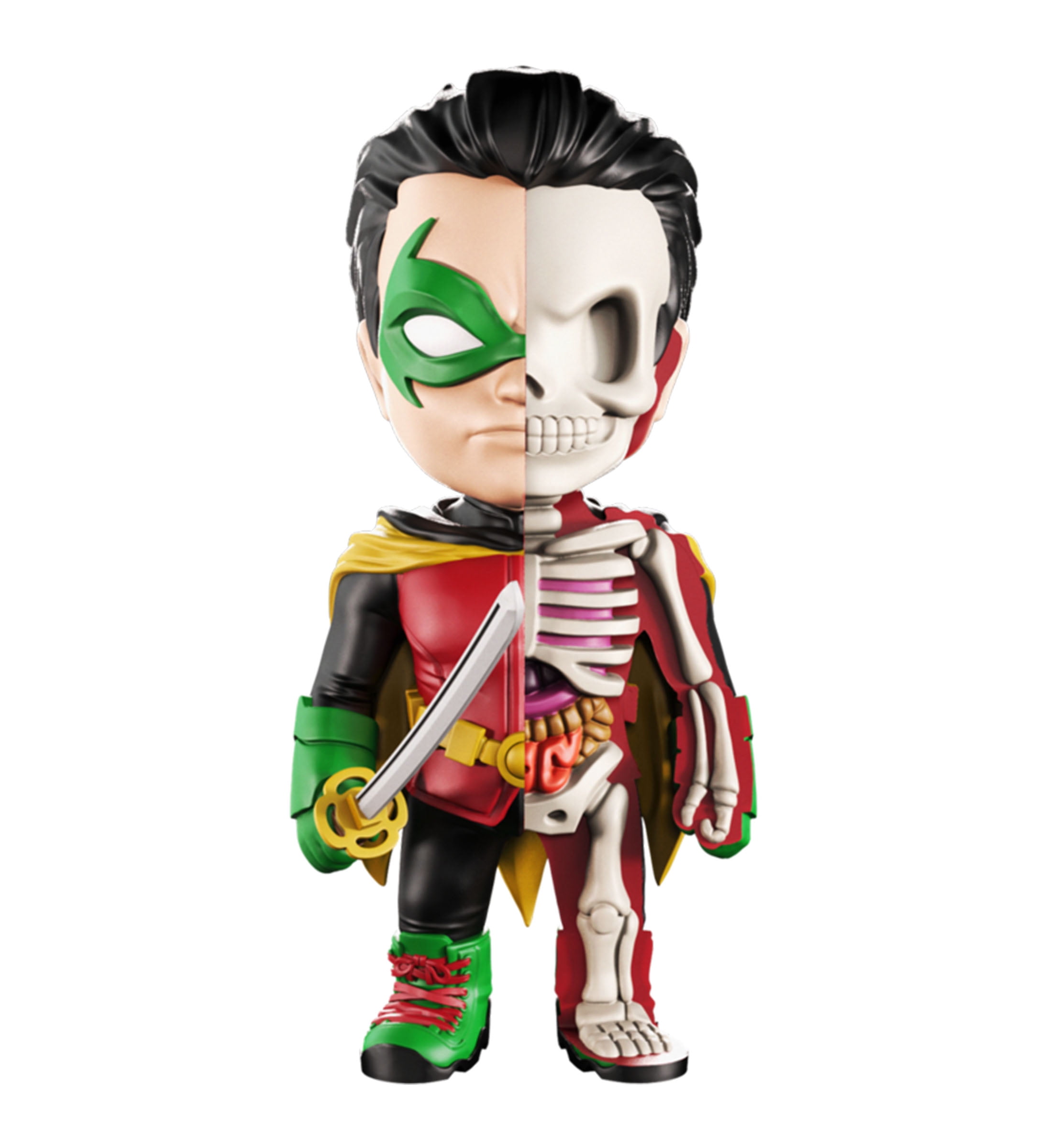 XXRay DC XXRAY DC Comics Robin 4D Vinyl Action Figure by Jason Freeny  Designer Collectible Toys 