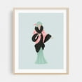 thumbnail image 2 of Art Deco lady in a fur coat - Illustration Art Deco Fashion Vintage Minimalist Geometric Pattern Modern Art Unframed Wall Art Print 30 x 40 inches, 2 of 13