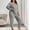 Gray, variant on Plus Size Pajamas for Women Set Long Sleeve Pullover Tops & Pants 2 Piece Sleepwear Loungewear Fall Fashion