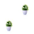 thumbnail image 4 of Wosthever Mini plantas artificiales, bonsái de flores, maceta falsa, jardín simulado para mesa, oficina, ventana, patio, decoración Type1 NO1, 4 of 6