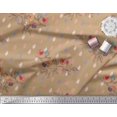 thumbnail image 3 of Soimoi Modal Satin Fabric Feather,Branch & Bird Kids Printed Craft Fabric by The Yard 42 Inch Wide, 3 of 3