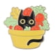 thumbnail image 1 of Broche con insignia YONGSHENG de la serie Black Cat And Plant tipo C, 1 of 5
