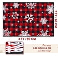 thumbnail image 5 of Bleum Cade Christmas Snowflake Area Rugs 2x3 Entryway Rug, Red Buffalo Plaid Non Slip Washable Door Mat,Outdoor Indoor Welcome Mat for Entrance,Christmas Decorations, 5 of 7