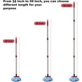 thumbnail image 2 of Spin Mop Replacement Handle for O Cedar - 4-Section 32" to 58" Mop Handle Replacement Stick Compatible with O-Cedar, EasyWring Mop Refills/Base, 2 of 8