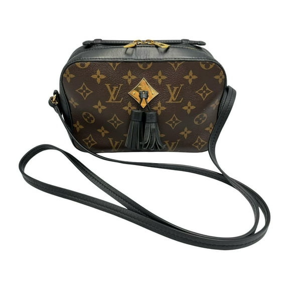 Pre-Owned Louis Vuitton Saintonge Shoulder Bag M43555 Monogram Canvas Brown/Black... (Good)
