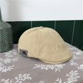 thumbnail image 5 of RUIG Knitted Hat for Women Men Summer Beret Vintage British Solid Color Adjustable Men Beret Hat Painter Hat French Bonnet Hat, 5 of 5