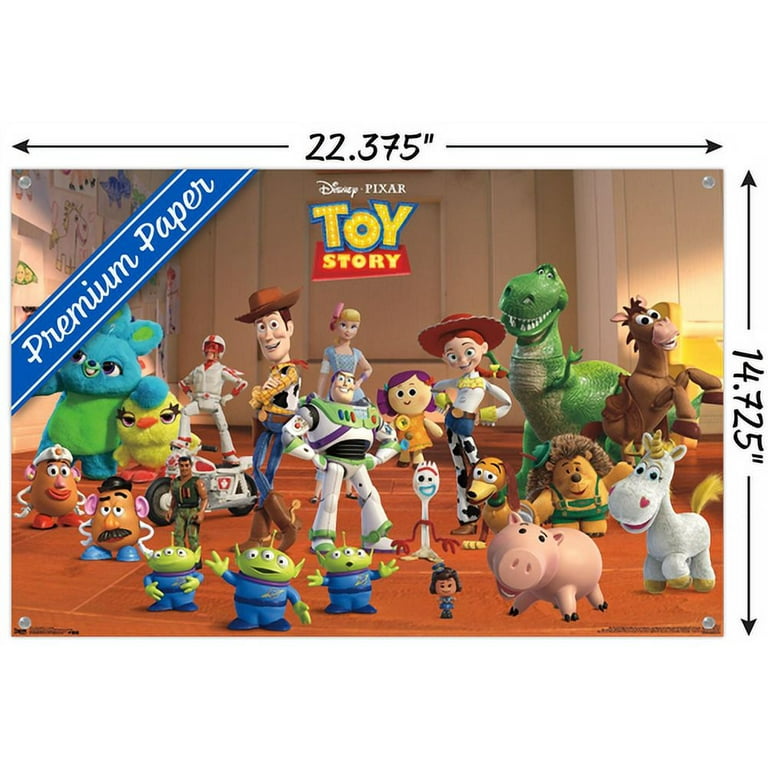 Disney Pixar Toy Story 4 - Collage Wall Poster with Push Pins