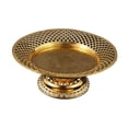 thumbnail image 2 of Bandeja de metal para frutas, bandeja decorativa, organizador de cocina, elegante pedestal, plato de frutas, decoración de escritorio para sala de, 2 of 9