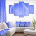 thumbnail image 1 of Dark Blue Agate Structure - Abstract Canvas Art Print, 1 of 4