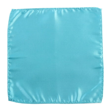 Linen Wedding Clothes - Unique BargainsMen Wedding Polyester Square Shaped Suit Pocket Decoration Handkerchief Cyan