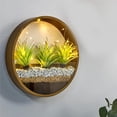 thumbnail image 3 of Moderno creativo rativo titur colgante de pared cesta florero de estar restaurante Hotel cafetería 25cm_marrón Macarena Jardinera para colgar en la pared, 3 of 7