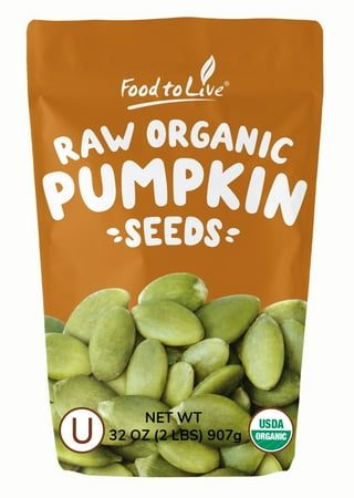 Food To Live ® Organic Pepitas / Pumpkin Seeds (Raw, No Shell) (2 Pounds)