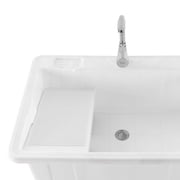 Miumaeov Utility Sink with Faucet, Polypropylene