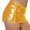 Gold*, variant on RUTAYY Women's Skirt Solid Color Bodycon Stretchy Satin Adjustable Waistband Dance Party Soft Comfortable Trendy Vibrant Mini Skirt