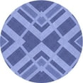 thumbnail image 1 of Ahgly Company Indoor Square Patterned Denim Blue Area Rugs, 3' Square, 1 of 6