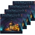 thumbnail image 2 of SKYSONIC Halloween Washcloths Set of 2, Highly Absorbent Soft Cotton Fingertip Towels for Bathroom, Kitchen, Gym, Spa, Home Decor, 12 x 12 Inch, 2 of 7