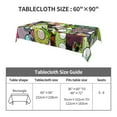 thumbnail image 2 of Invasor Zim Tablecloth Chic Table Cloth Novelty Print Table Cover Waterproof for Dinner Kitchen Picnic Party 54x54in, 2 of 9