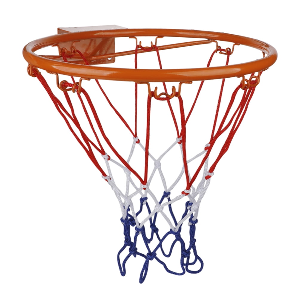 32cm Wall Mounted Basketball Hoop And Netting Metal Hanging Goal Hoop Outdoor 