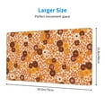 thumbnail image 3 of Kdxio Hippie Ditsy Floral Print Large Gaming Mouse Pad,Non-Slip Base,Water Resist Keyboard Pad for Gamer,Office & Home,29.5 x 15.8 in, 3 of 9