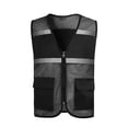 thumbnail image 3 of BOOMNY Toddler Boys Sleeveless Hi Vis T Shirts Reflective High Visibility T-Shirts Loose Mesh Vest, Sizes 5-6 Years, 3 of 8