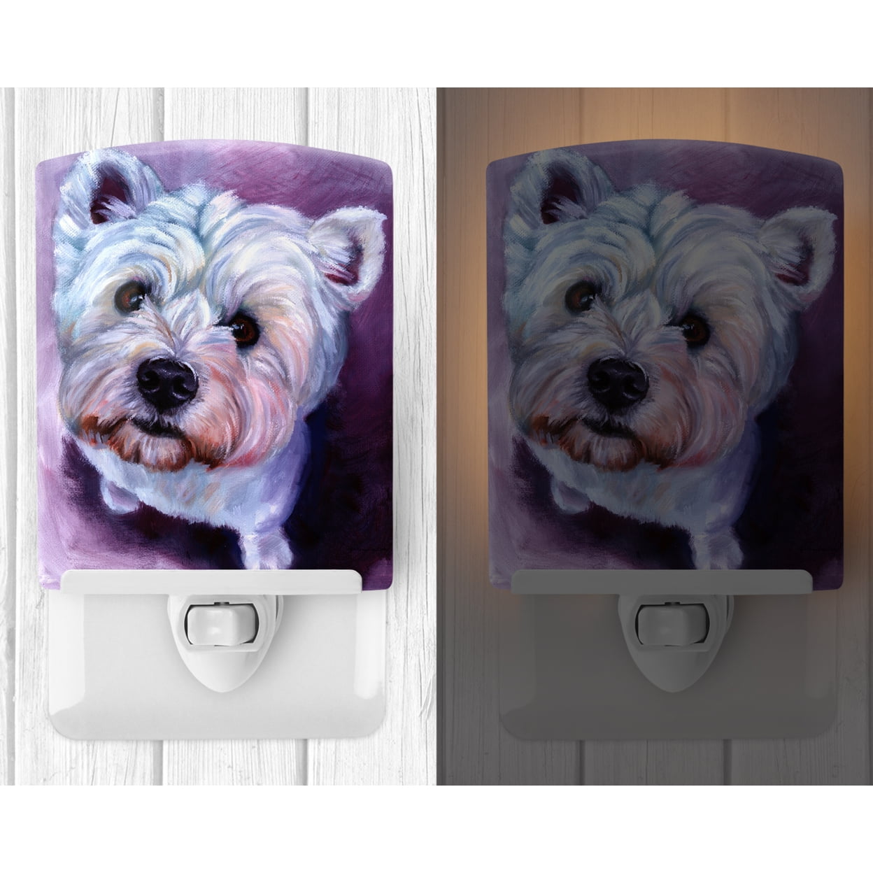 Whatsup Westie Ceramic Night Light