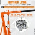 thumbnail image 3 of AOILE Engine Hoist Cherry Picker, 2Ton 4400 Lbs Folding Shop Crane Hoist Lifter, Heavy Duty Engine Crane Lifter with 6 Iron Caster Wheels, 3 of 7