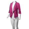 thumbnail image 5 of FashionOutfit Women's Stretch 3/4 Gathered Sleeve Open Blazer Jacket, 5 of 5