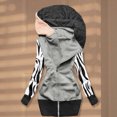 thumbnail image 4 of Puntoco moda mujer Casual impreso manga larga con capucha prendas de vestir Patchwork suelta camiseta otoño blusa tops Puntoco Puntoco-6122, 4 of 6
