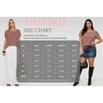 thumbnail image 7 of MOYIKO Womens Petal Sleeve Tops Summer Trendy T Shirt Casual Loose Square Neck Button Blouse Tees, 7 of 7