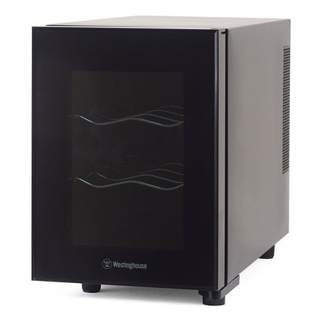 - Westinghouse 6 Bottle Thermal Electric Wine Cellar Refrigerator Cooler, Black