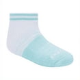 thumbnail image 5 of Skechers Kids Girls' 6 Pack 1/2 Terry Low Cut Socks, White/Bright Pink, 5-6.5, 5 of 8