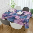 thumbnail image 2 of Yayeee Tablecloths 54" x 54" Rectangle Wrinkle Resistant Party Table Cover, Watercolor Pink Marble Pattern, 2 of 8