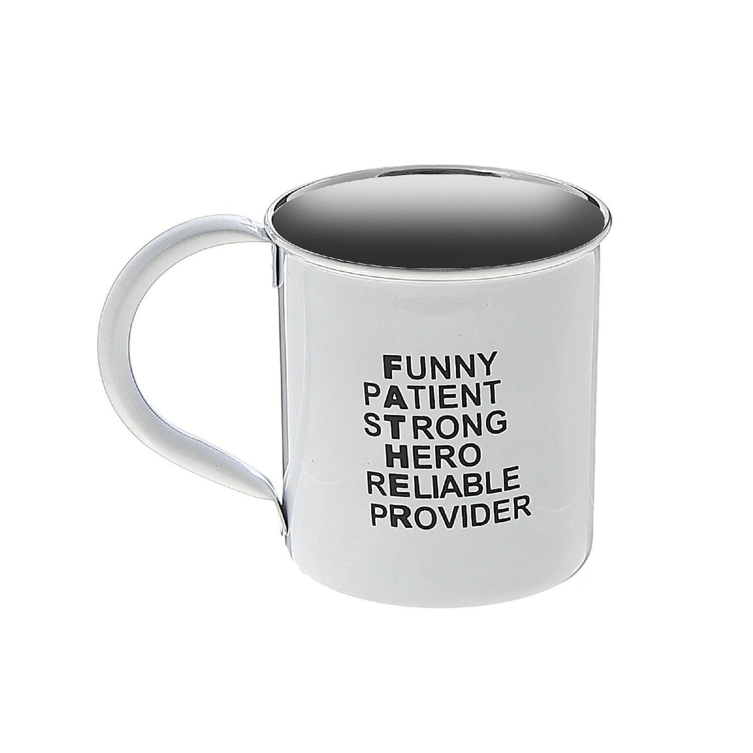 IH Casa Decor Stainless Steel Mug With Printing Father - Set of 2