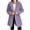 A01-Purple, variant on Girls Boys Fleece Jacket Texture Sherpa Fuzzy Jacket Hooded Winter Coat Oversized Buttons Down Plush Cardigan Outerwear