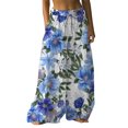 thumbnail image 2 of Endives Women's Wide Leg Pants Long Skirts High Waist Maxi Skirt Summer Regular Trendy Skirts Lounge Pants, 2 of 4