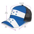 thumbnail image 2 of Trucker Hat For Men Women Flag Of Honduras Sports Baseball Cap Sun Hat Mesh Golf Dad Hat, 2 of 5