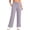 Purple, variant on Wide Leg Sweatpants Womens Sun Protection UPF 50 Elastic Drawstring Slit Hem Summer Casual Pants with Pockets (XL, Purple)